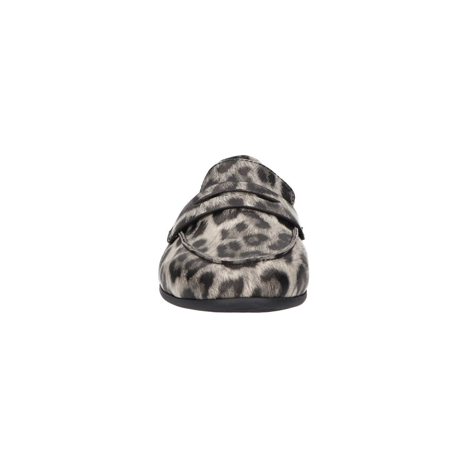 Mocassin zwart leopard synthetisch