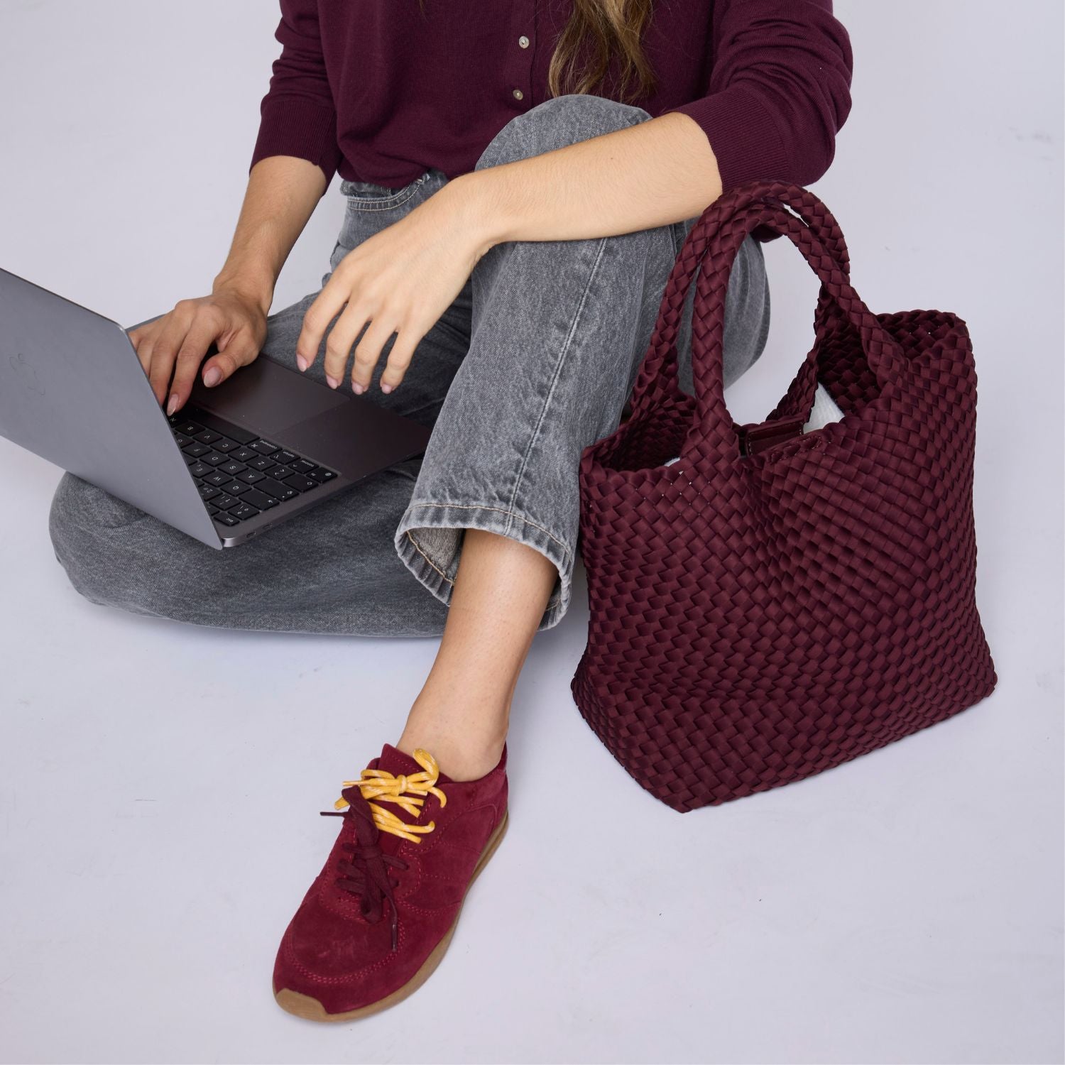 Sneaker rood suede
