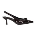 Slingback bruin synthetisch