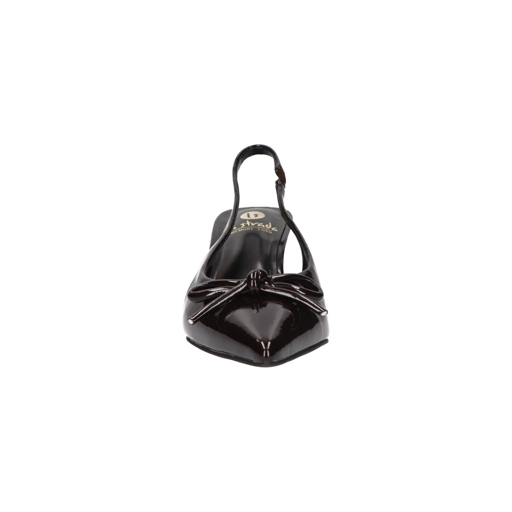 Slingback bruin synthetisch