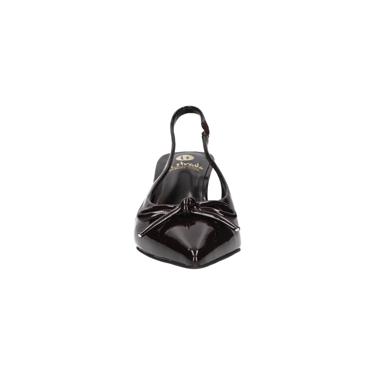 Slingback bruin synthetisch