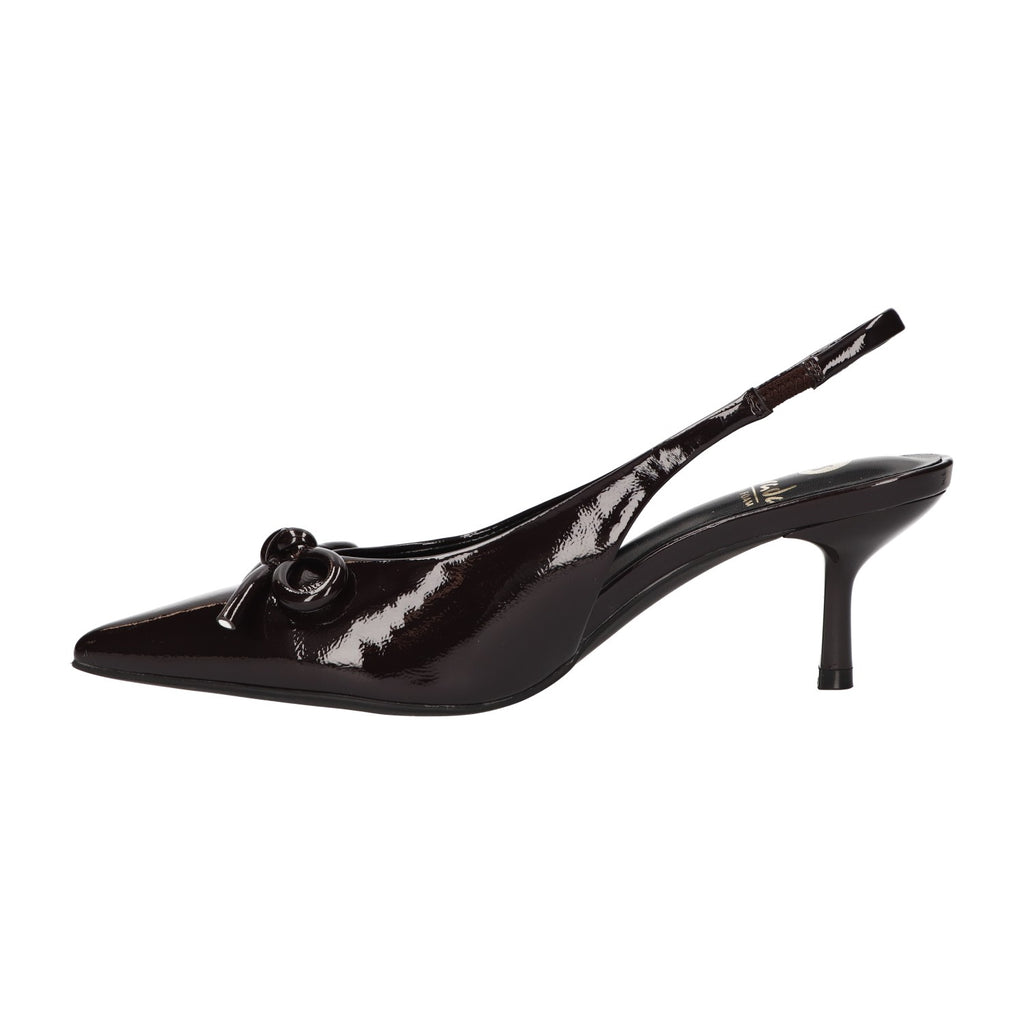 Slingback bruin synthetisch