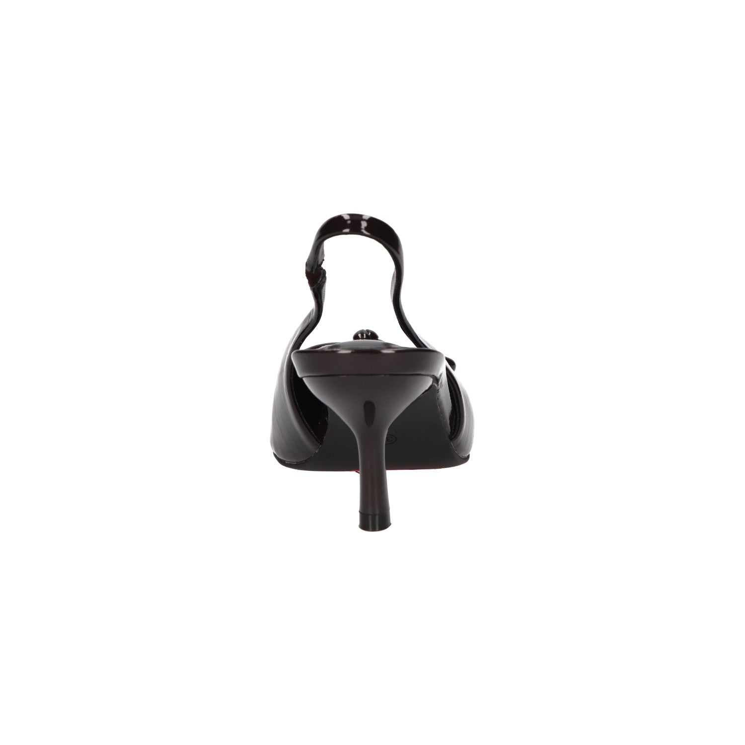 Slingback bruin synthetisch