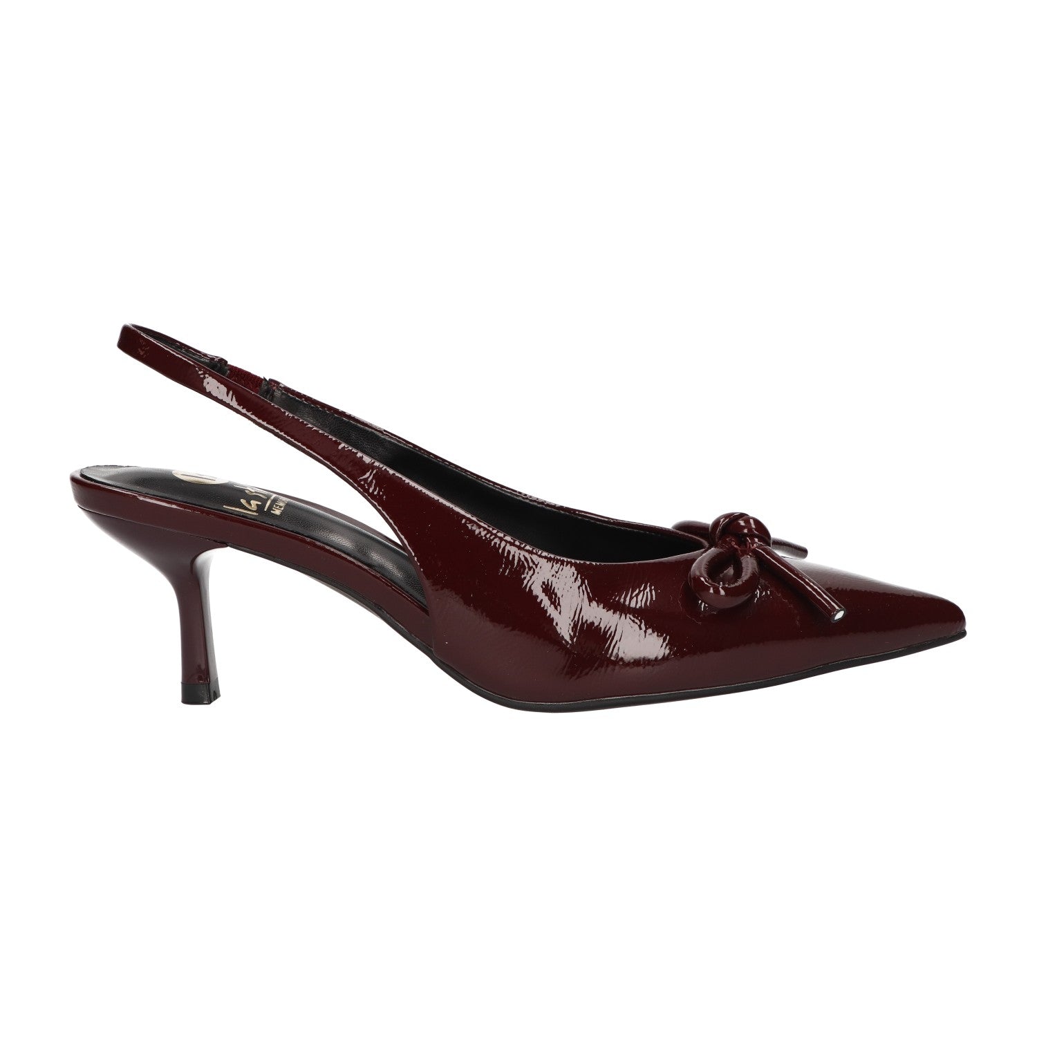 Slingback bordeaux synthetisch
