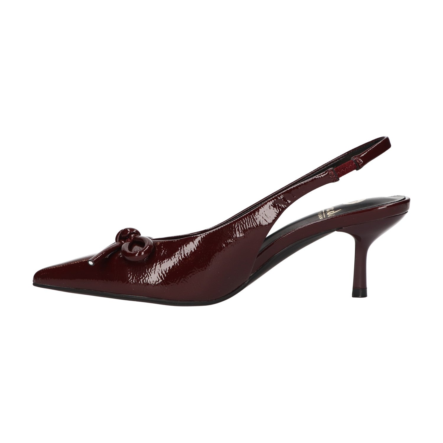 Slingback bordeaux synthetisch