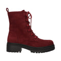 Bootie bordeaux textiel