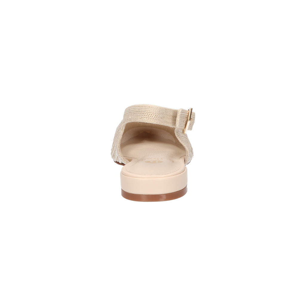 Slingback beige knitted