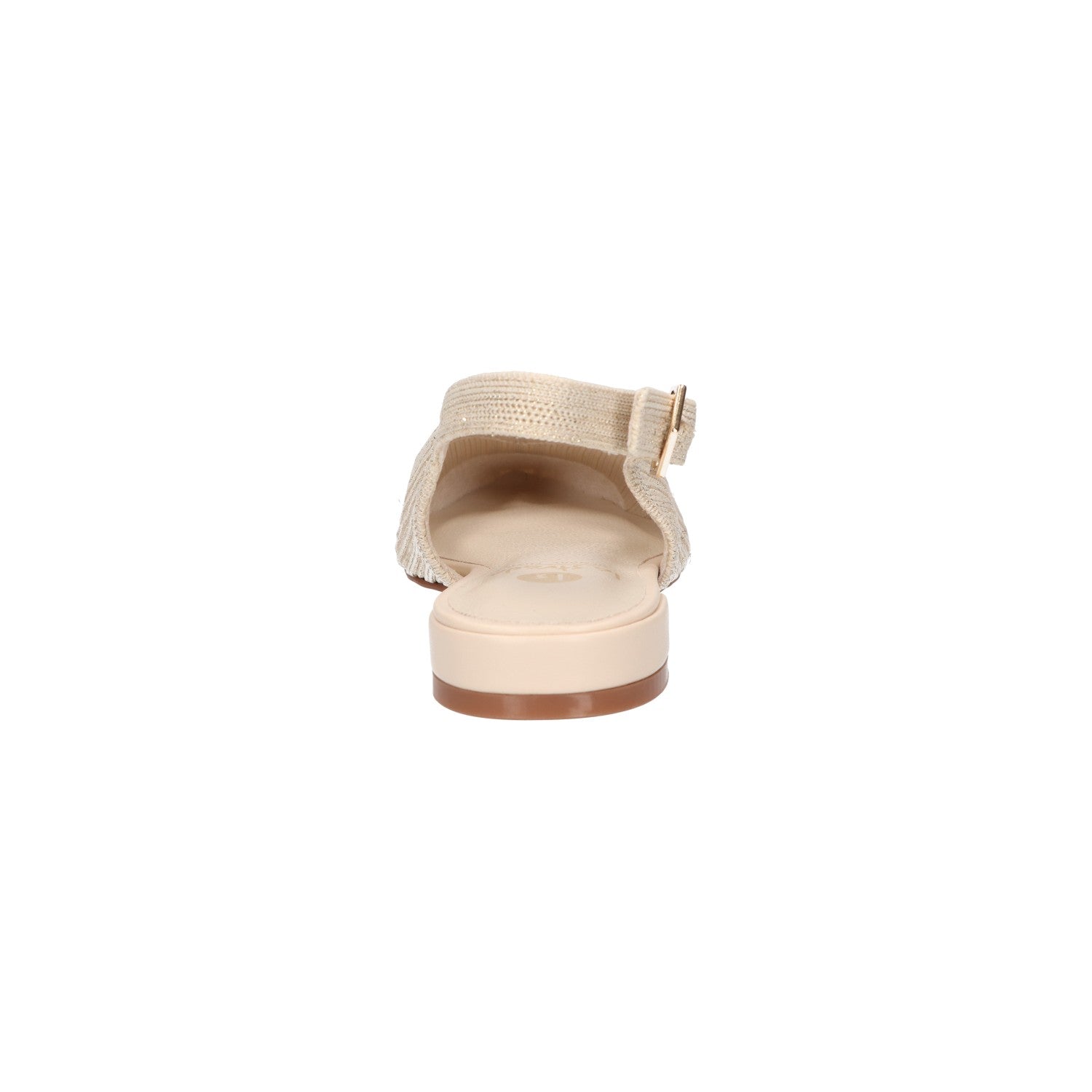 Slingback beige knitted