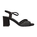 Sandal with heel zwart