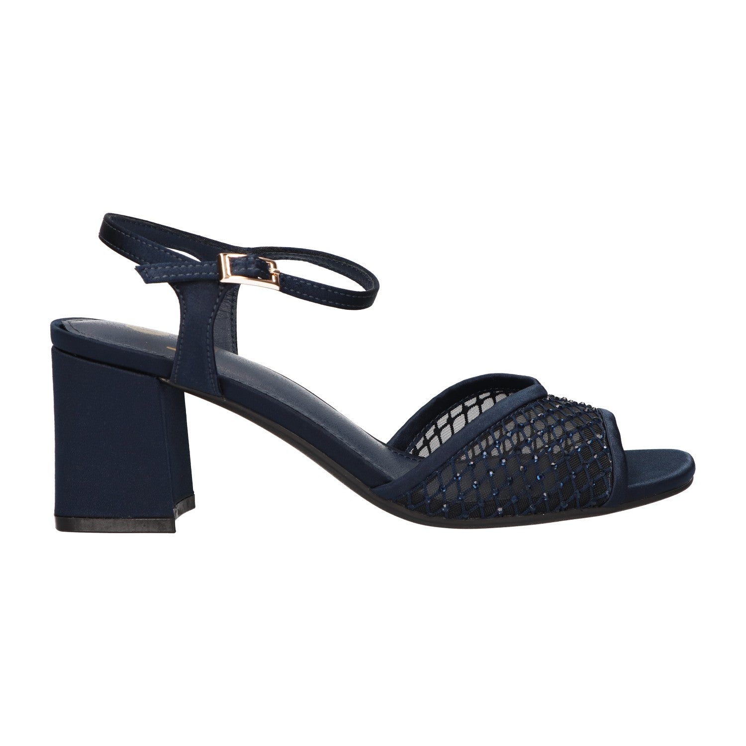 Sandal with heel blauw