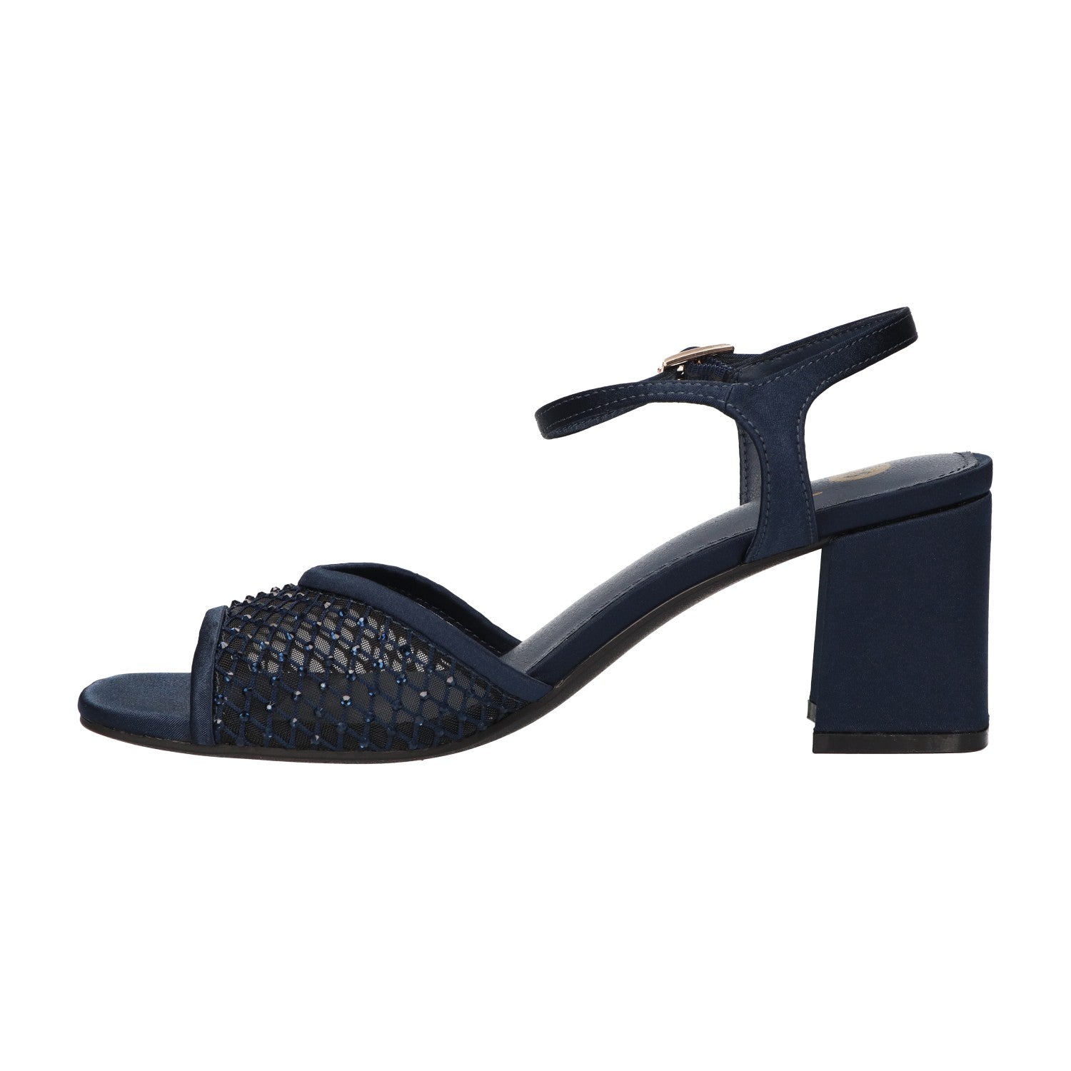 Sandal with heel blauw