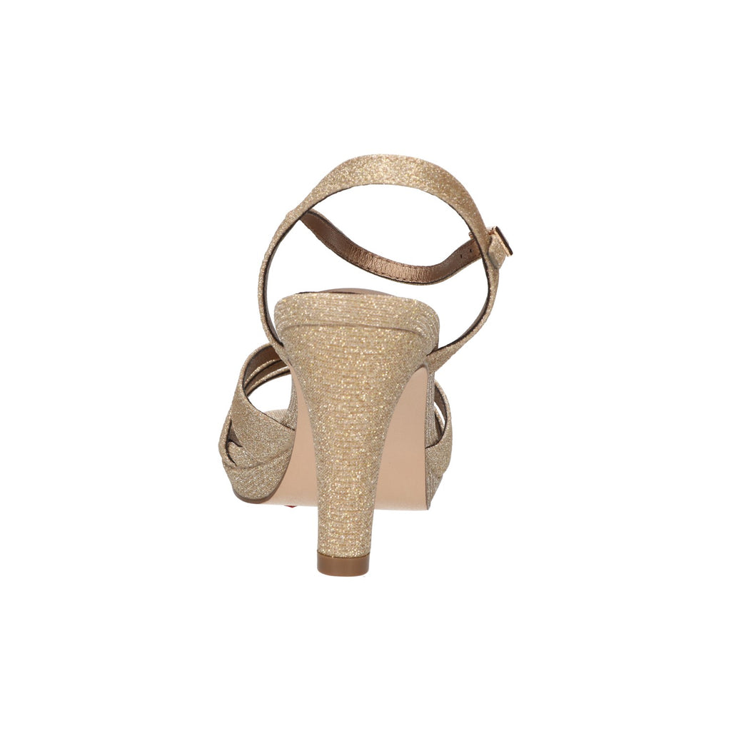 Sandaal goud glitter textiel
