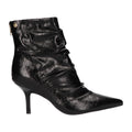 Enkellaars zwart met laklook