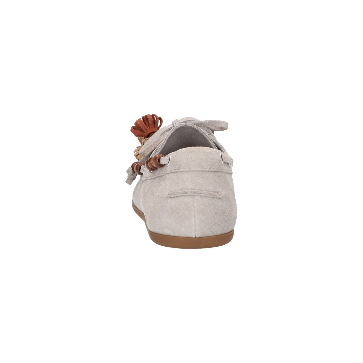 Mocassin lichtgrijs leer