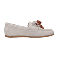 Mocassin lichtgrijs leer