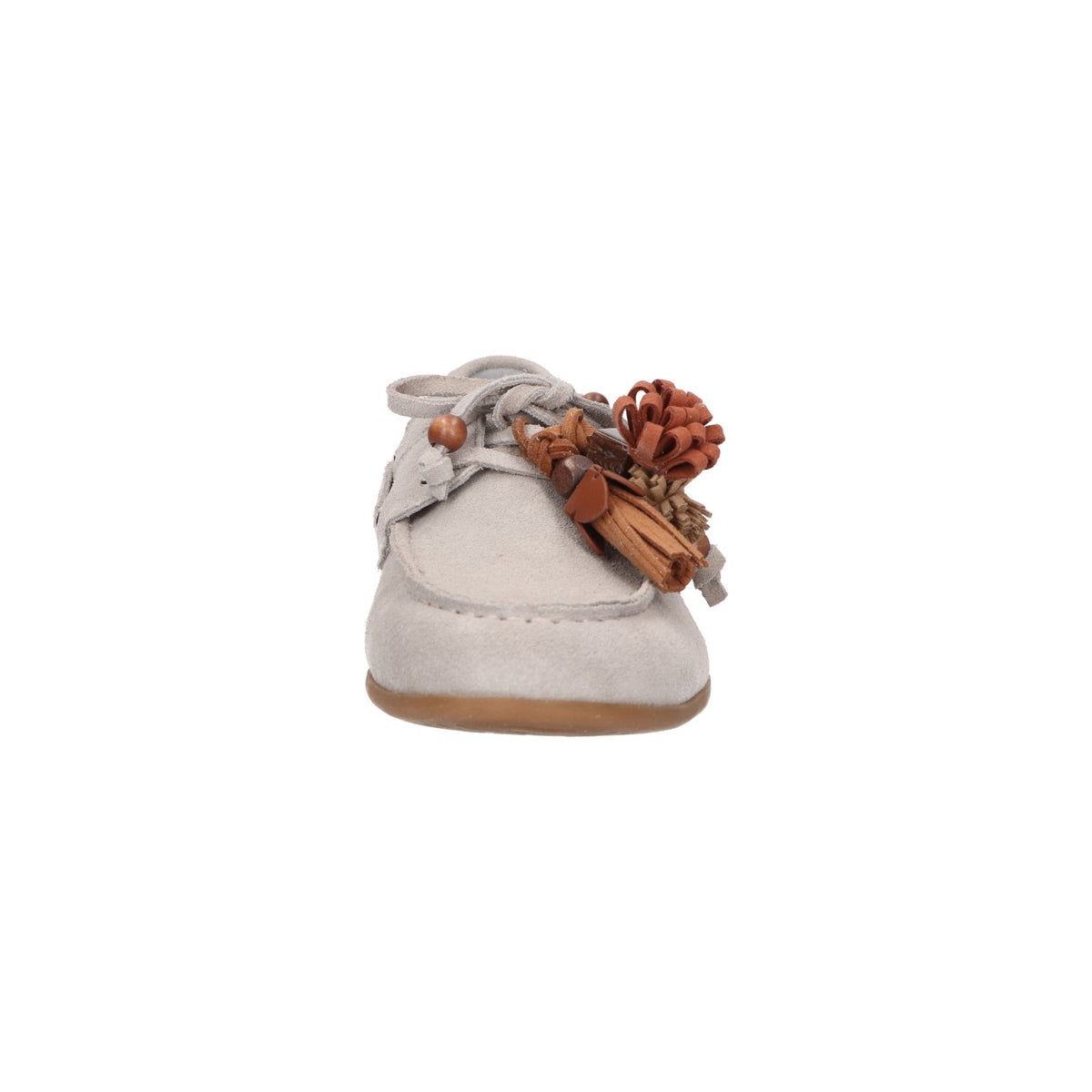 Mocassin lichtgrijs leer