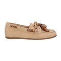 Mocassin beige leer
