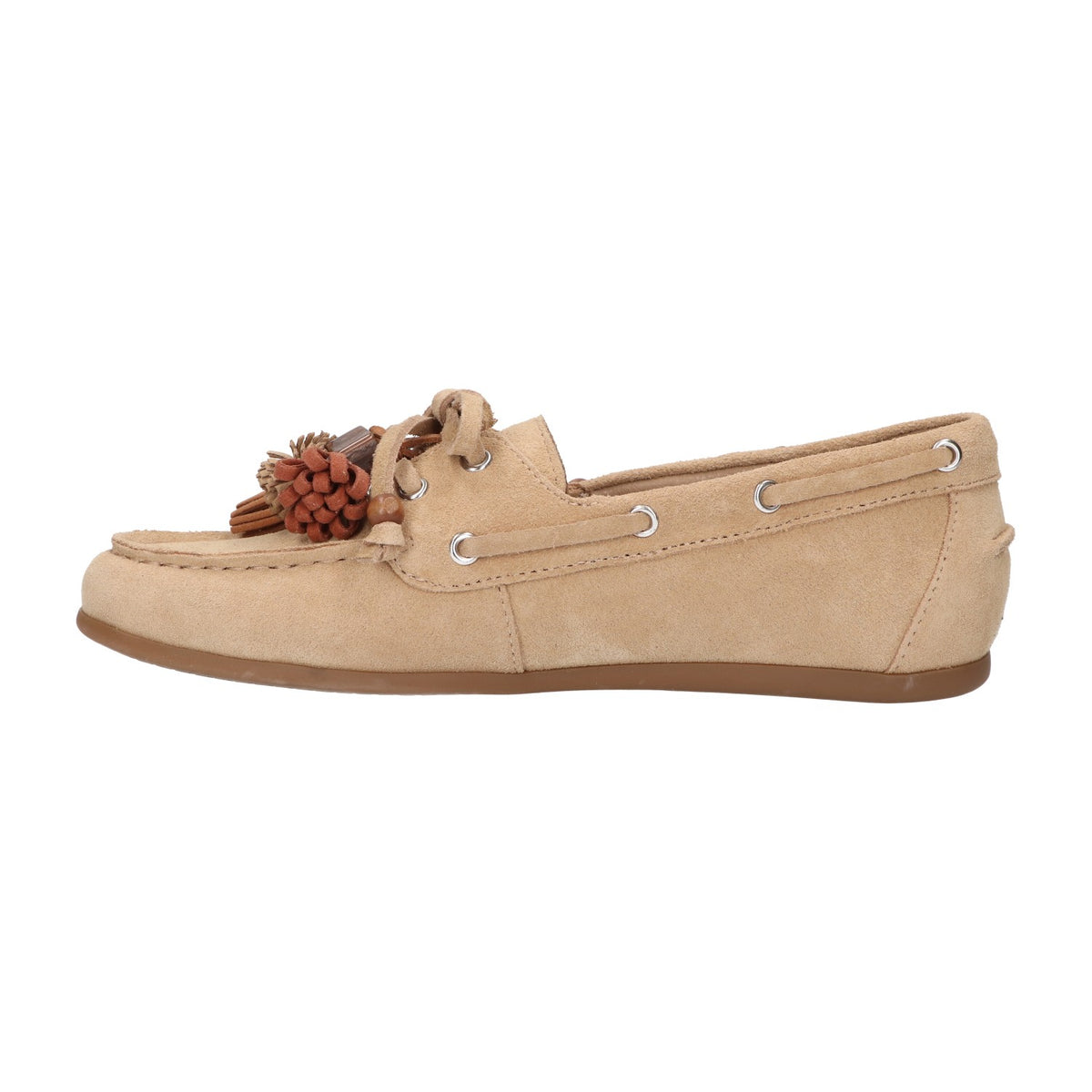 Mocassin beige leer