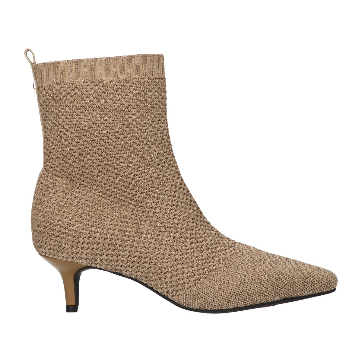 Enkellaars goud knitted