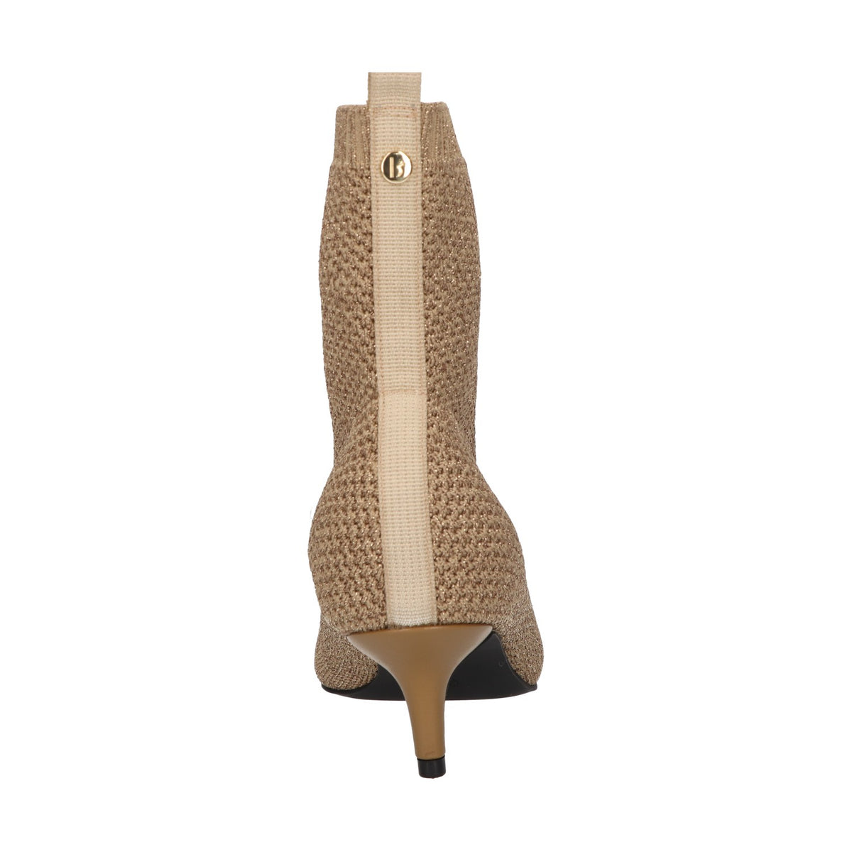 Enkellaars goud knitted