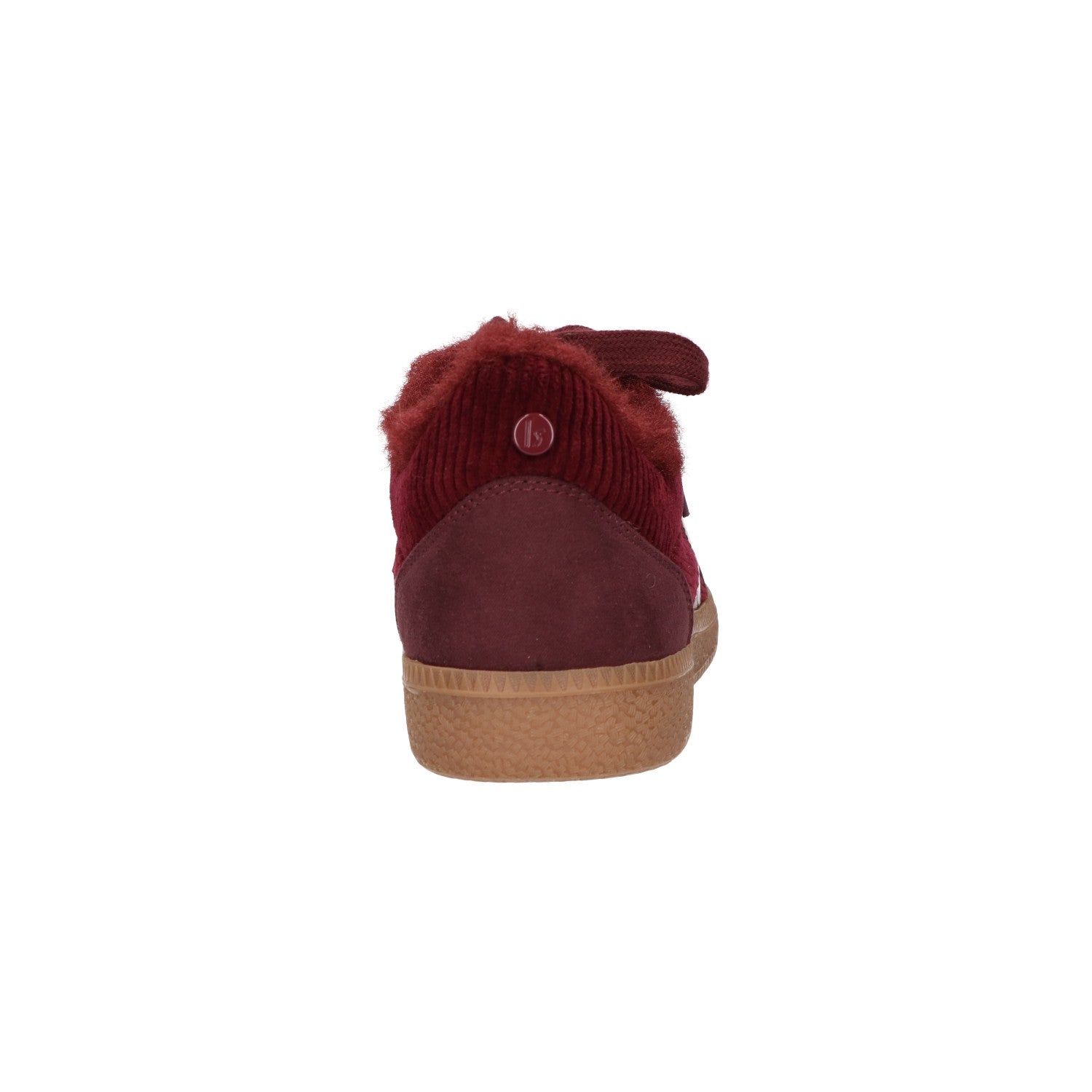 Bordeaux winter sneaker voor dames met zachte bontafwerking, memory foam voetbed en vetersluiting van La Strada.