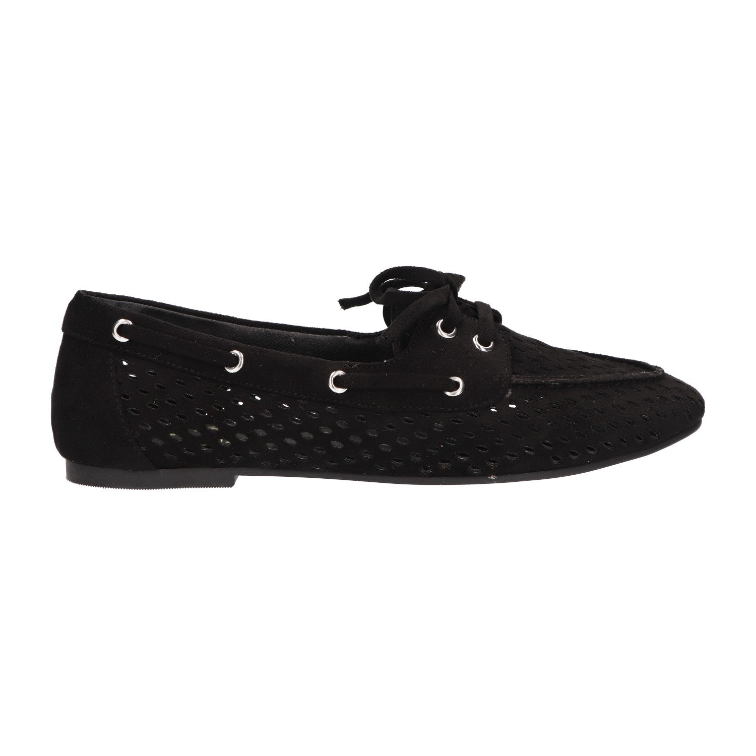 Loafer zwart textiel