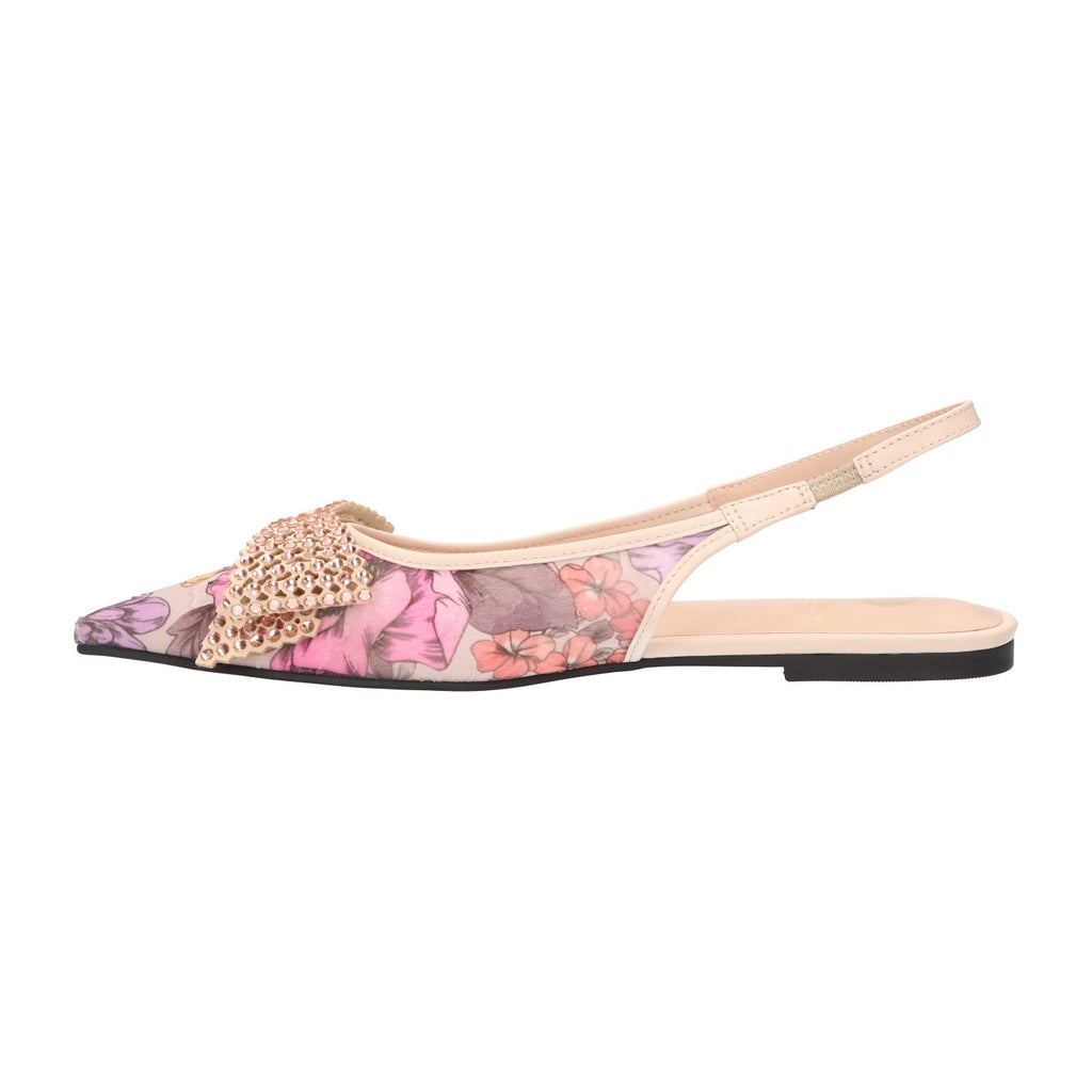 Slingback roze mesh