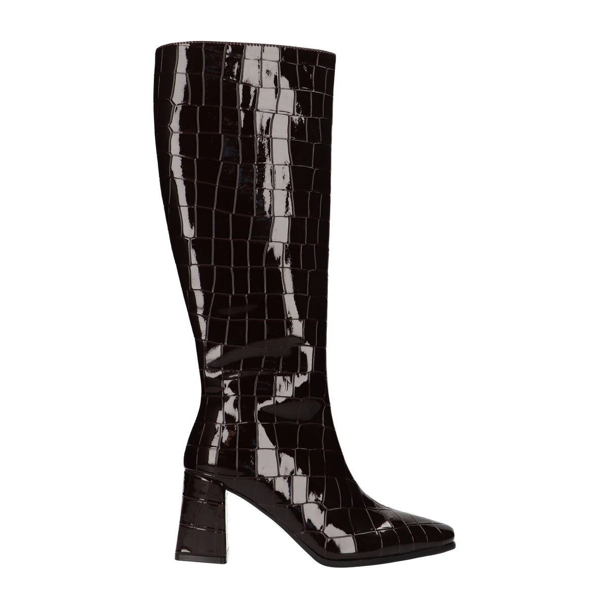 Hoge laars bruin croco