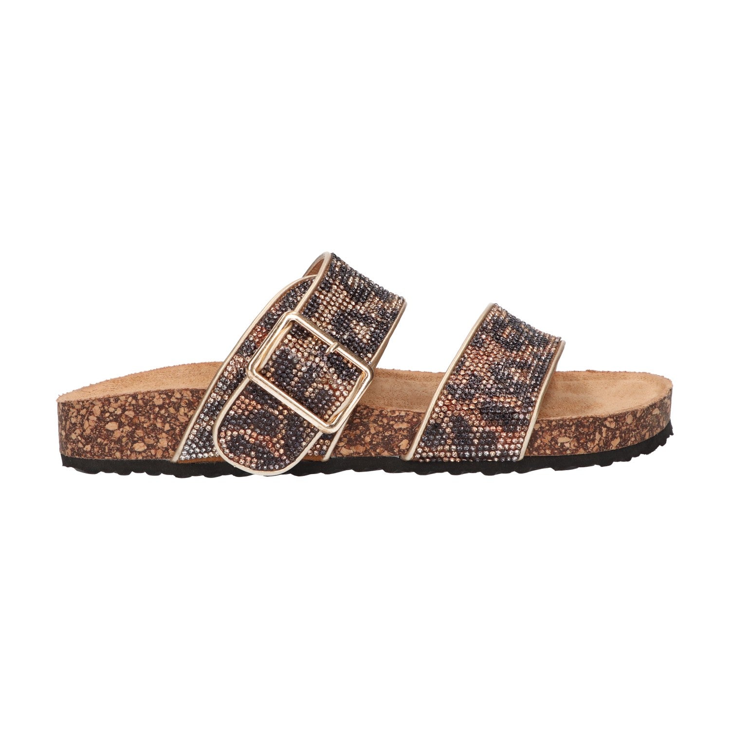 Slipper leopard glitter synthetisch