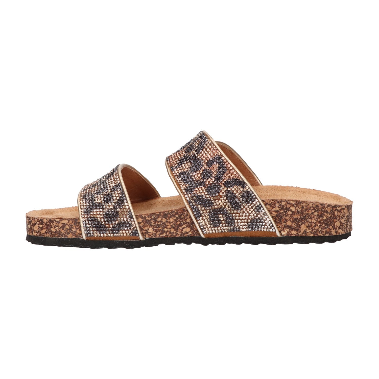 Slipper leopard glitter synthetisch