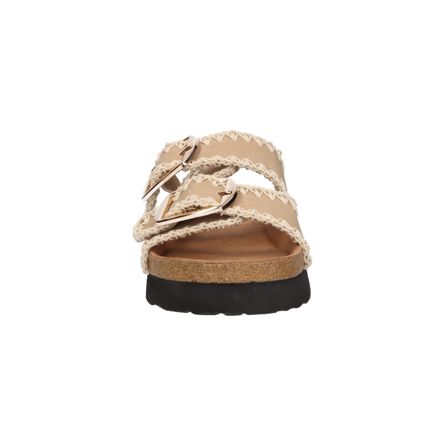 Slipper beige textiel