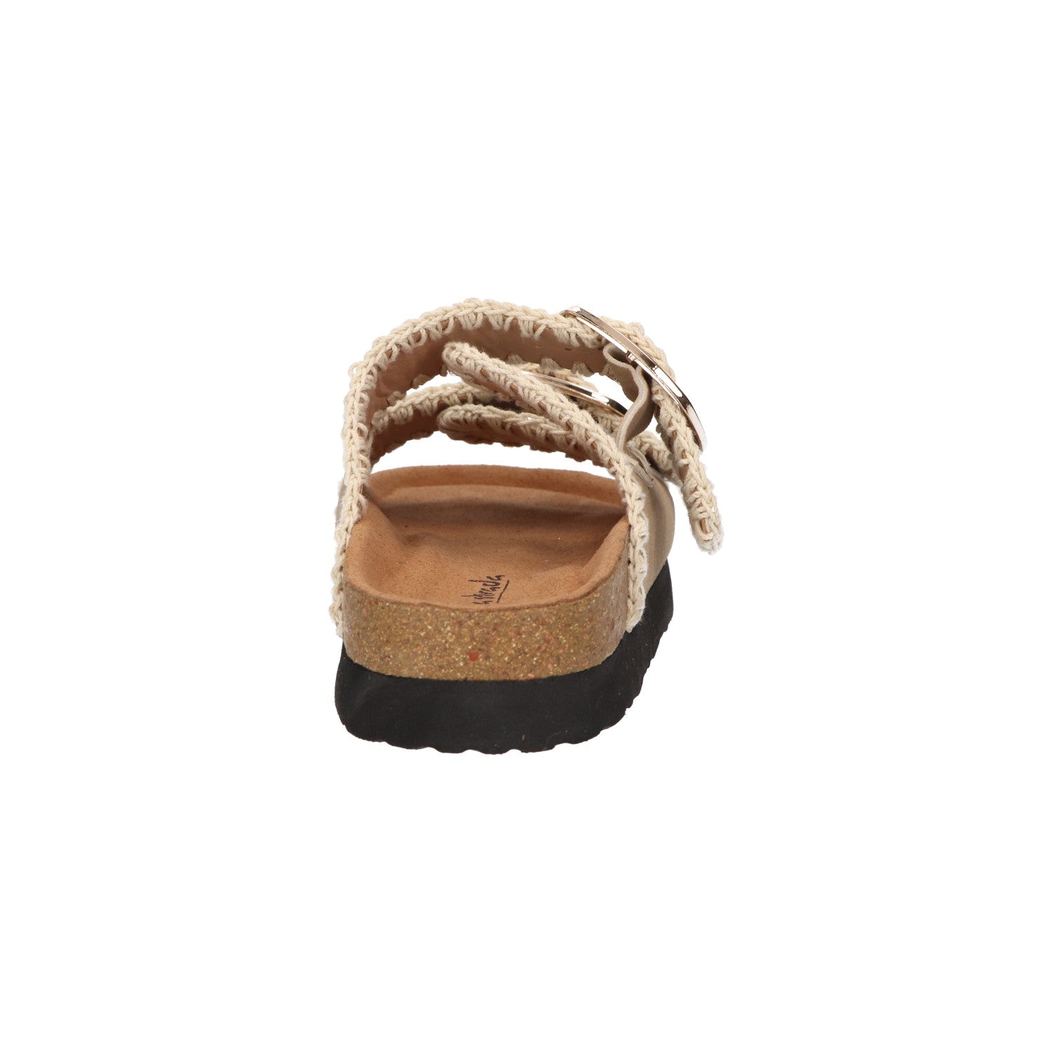Slipper beige textiel