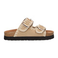 Slipper beige textiel