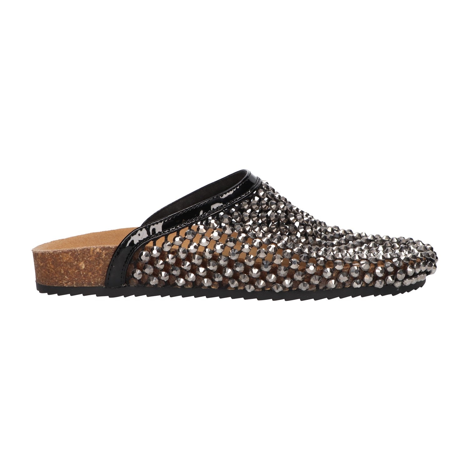 Slipper diamonds zwart