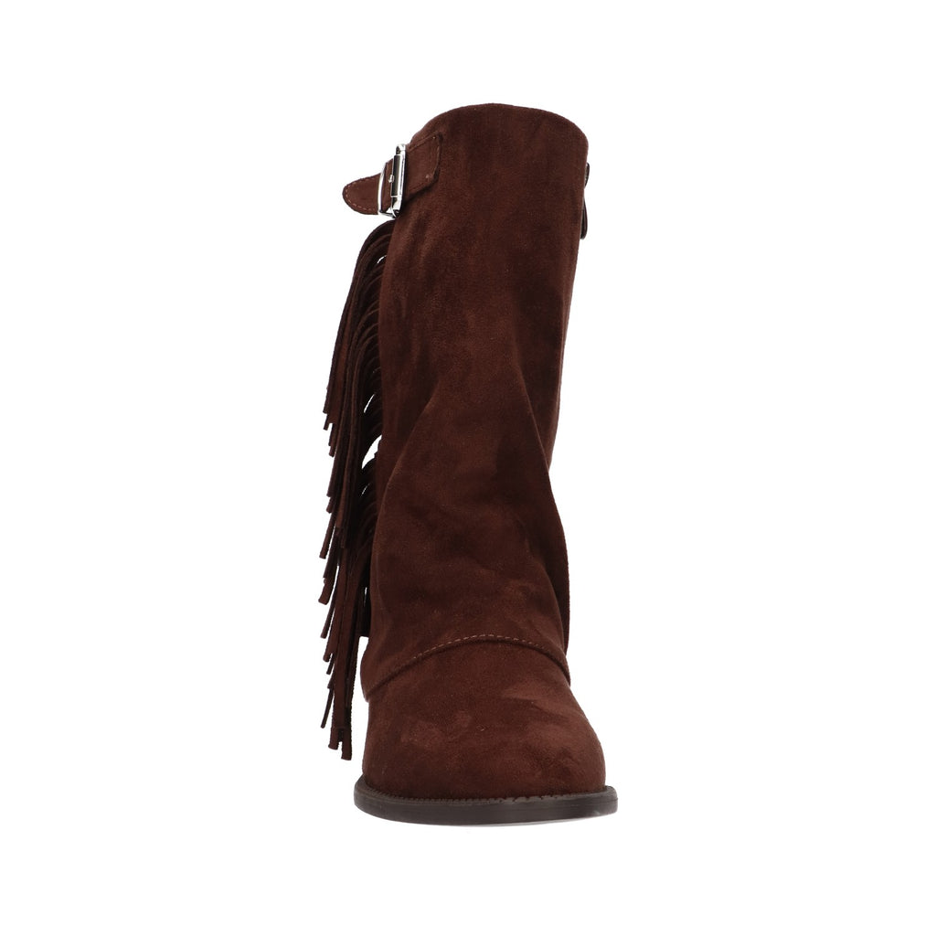 Western bootie bruin textiel