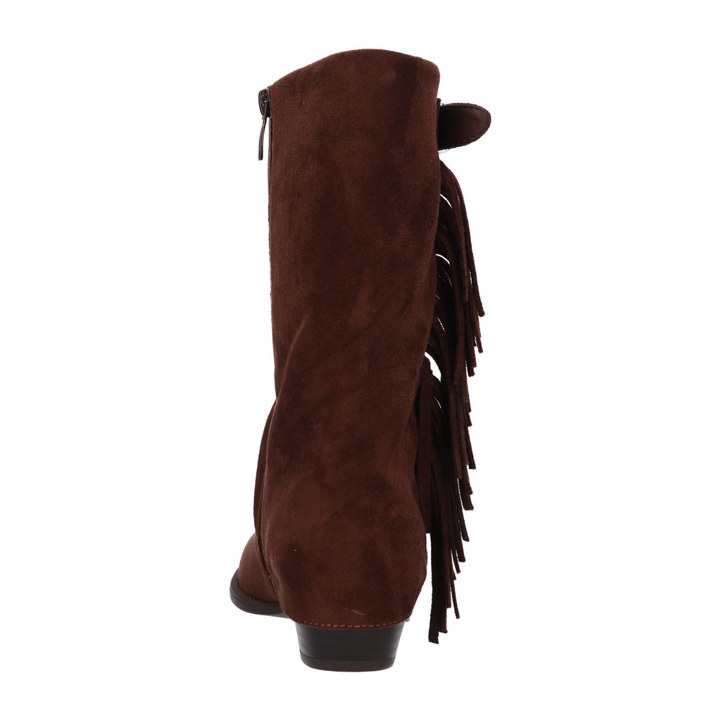 Western bootie bruin textiel