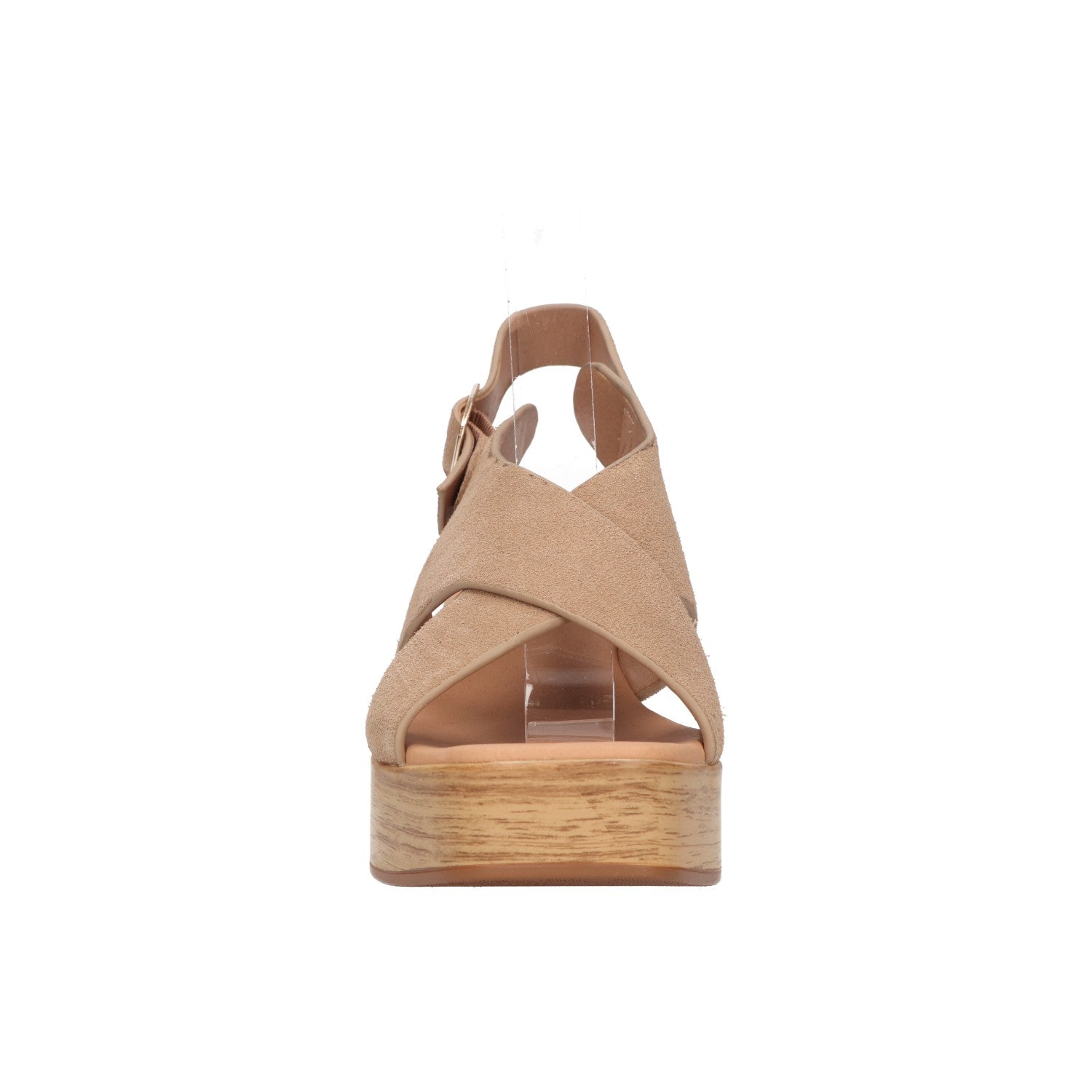 Platform sandal beige