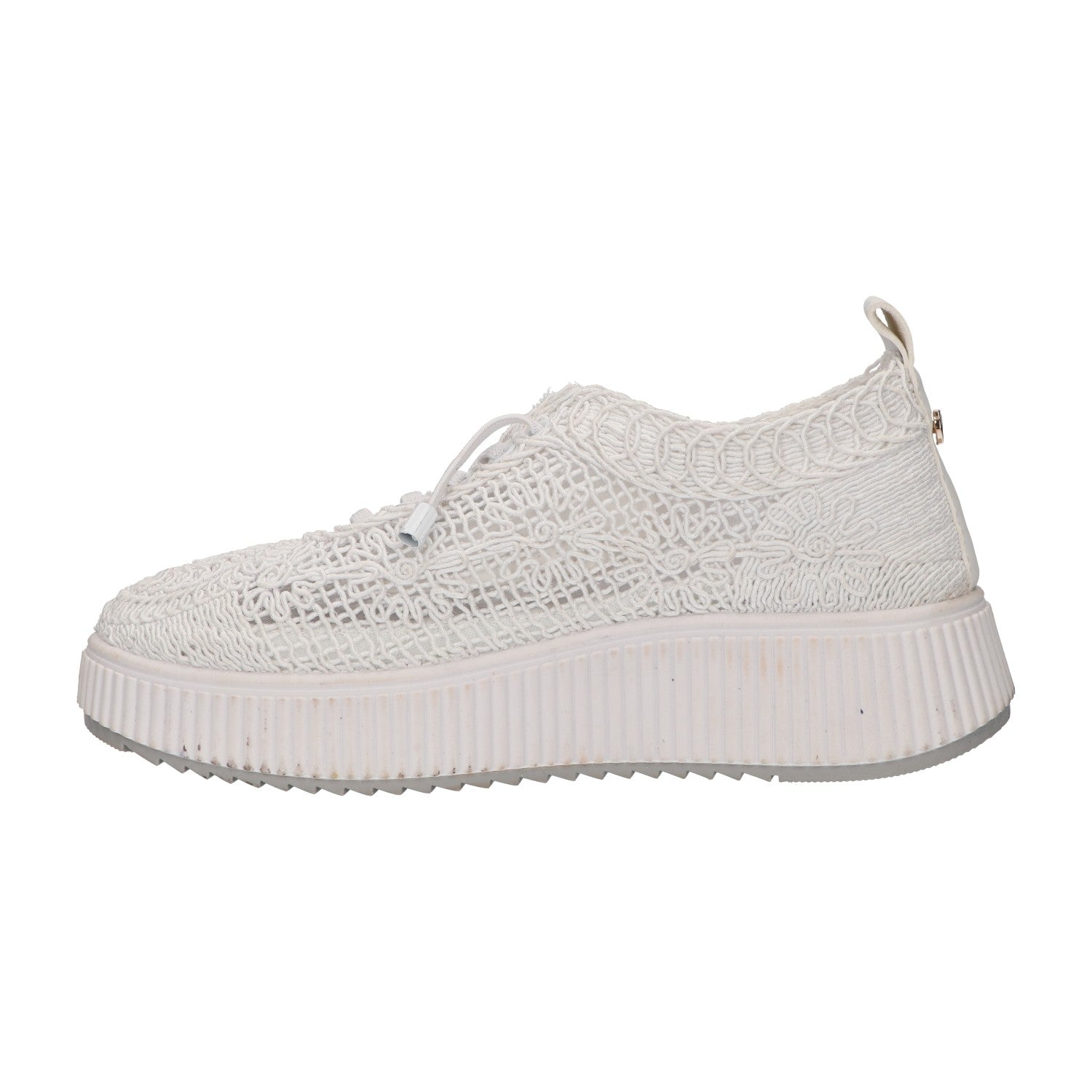 Sneaker wit textiel