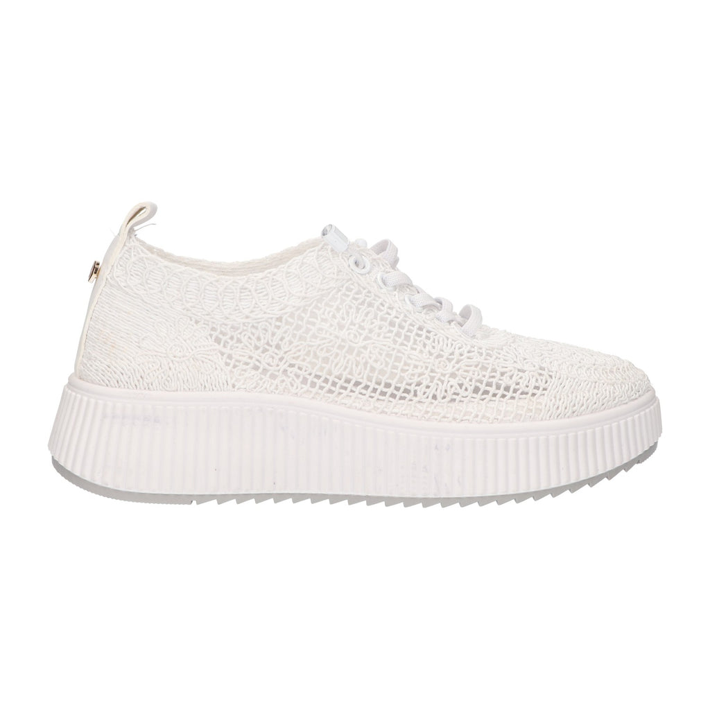 Sneaker wit textiel