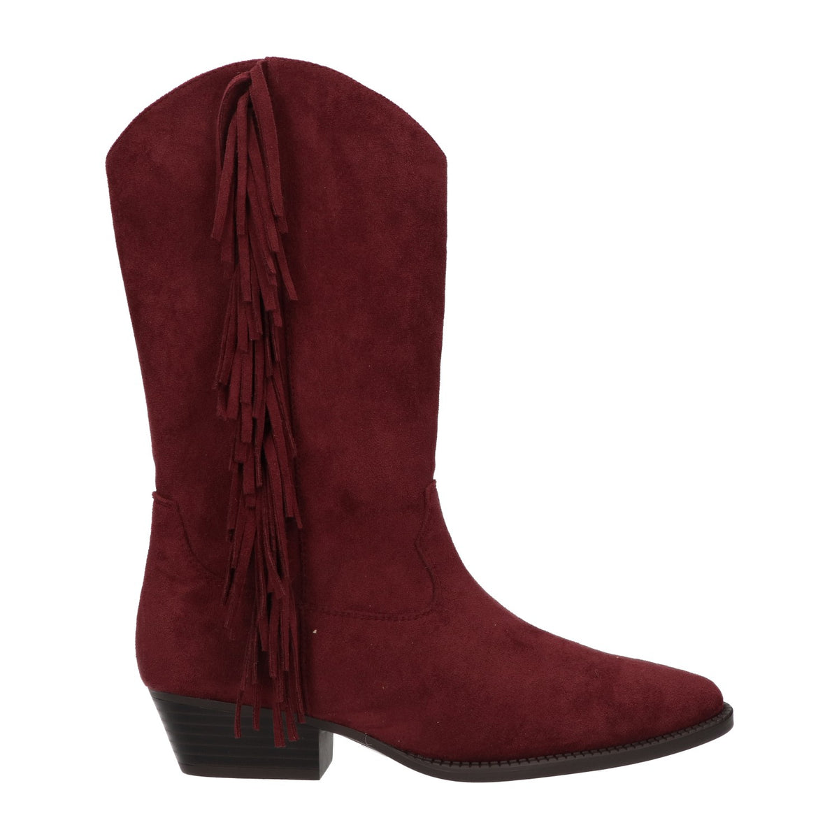 Western boot bordeaux