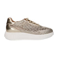 Sneaker goud textiel