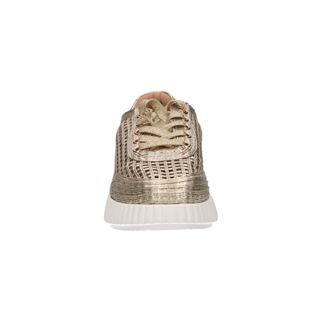 Sneaker goud textiel