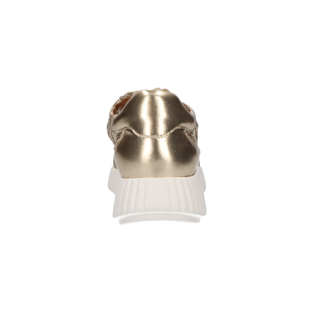 Sneaker goud textiel