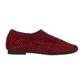 Ballerina bordeaux met steentjes