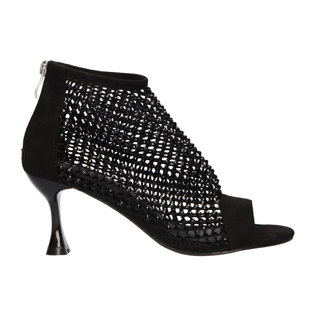 Heel sandal with stones
