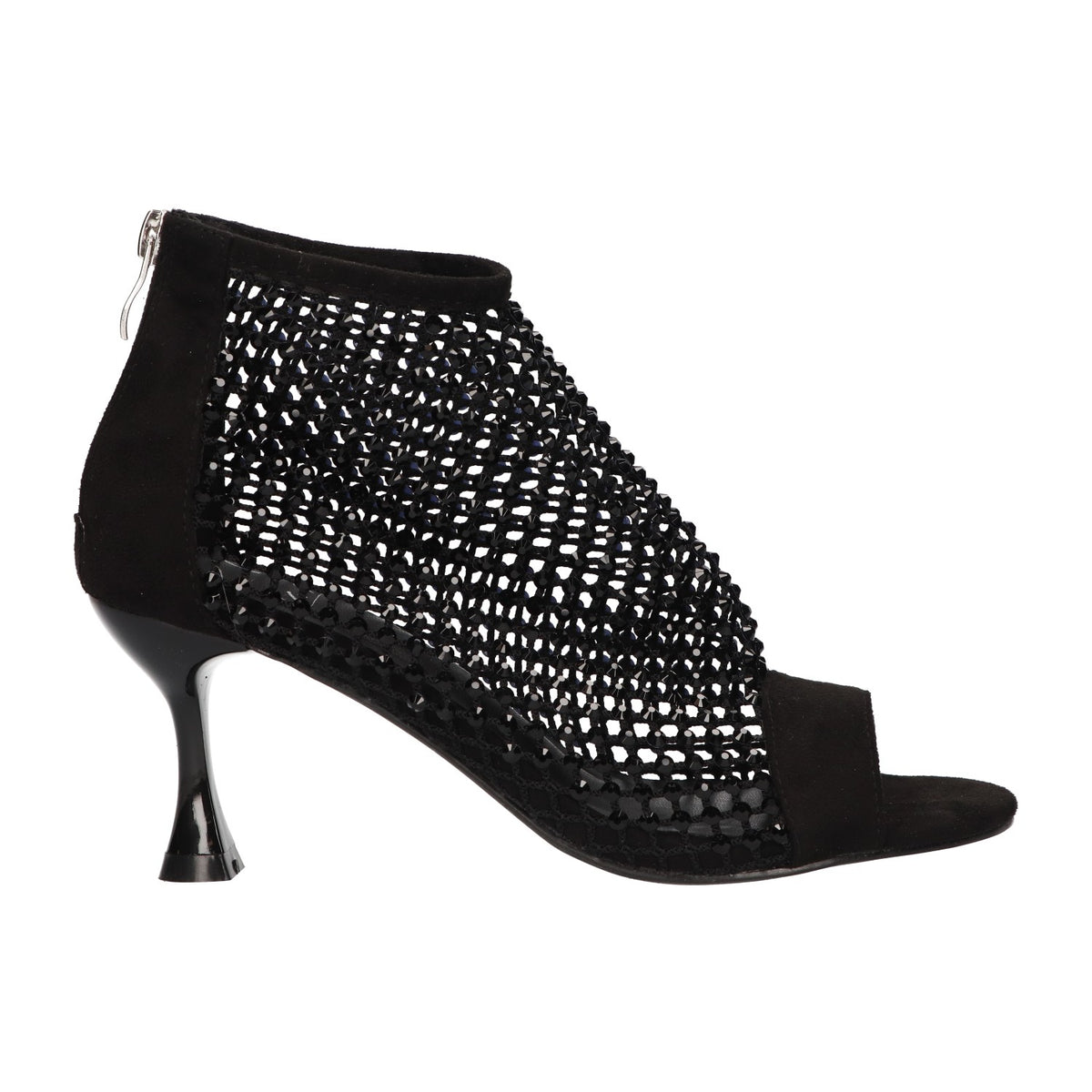 Heel sandal with stones