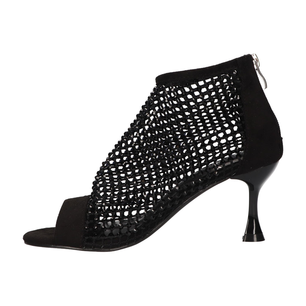 Heel sandal with stones
