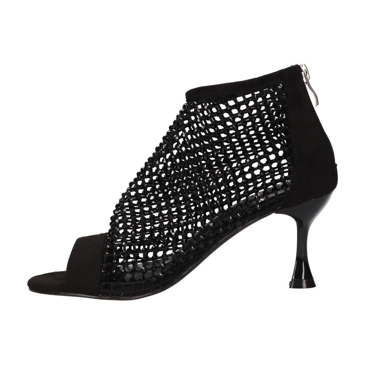 Heel sandal with stones