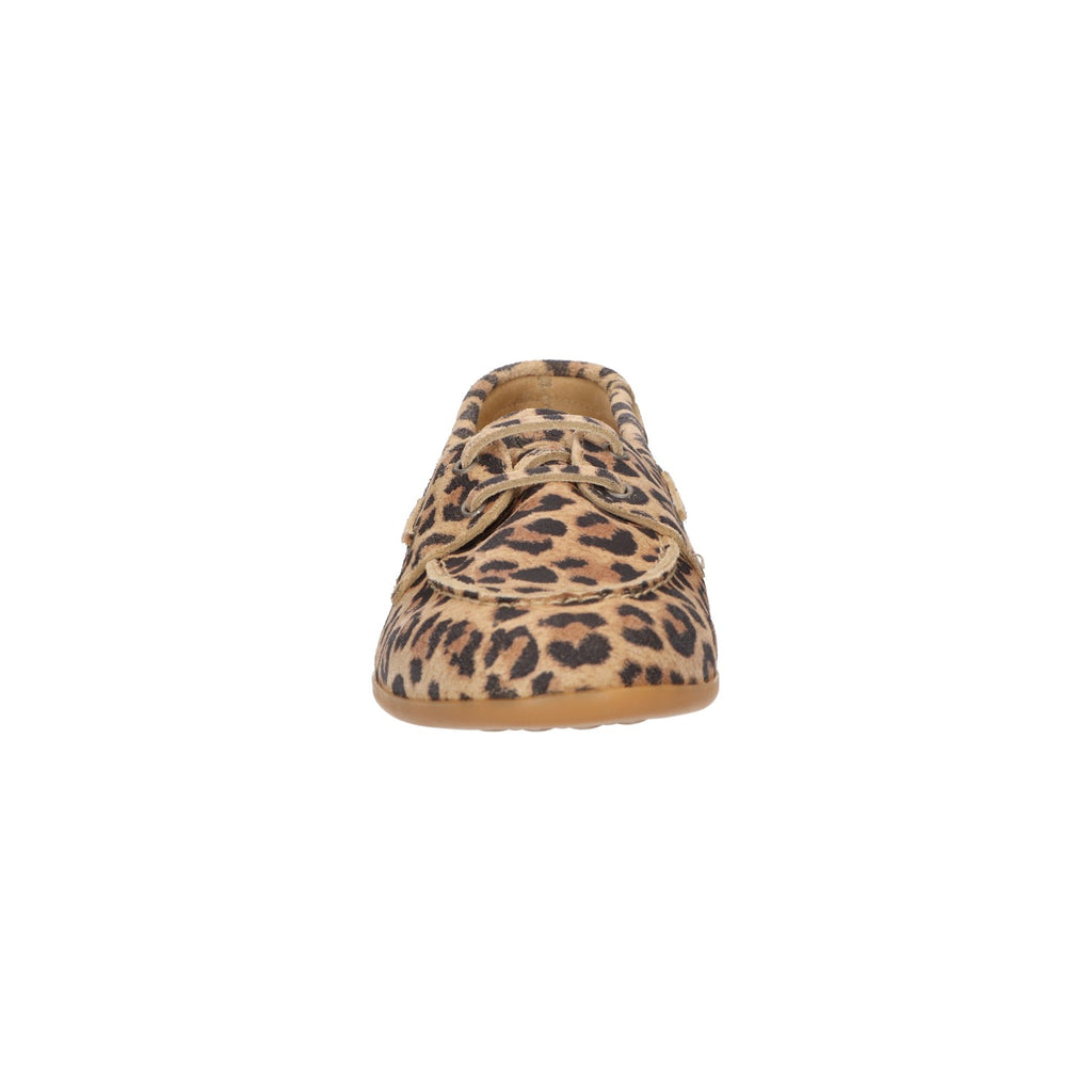 Suède leren mocassin – leopard
