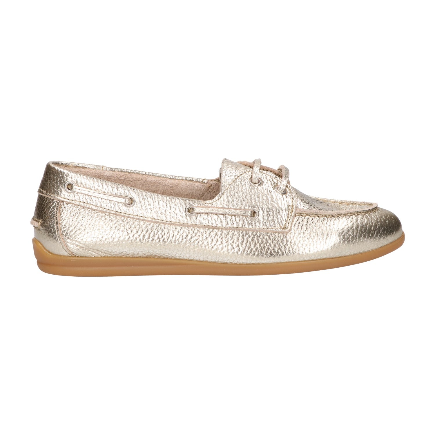 Mocassin goud leer